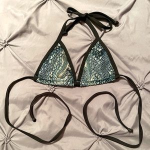 Velvet Snakeskin Rave/Bikini Top